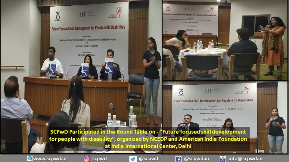 Round Table on Future focused skill development for people with disability - March'19